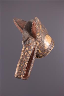 Arte tribal africana - Maschera a cresta policroma Mossi