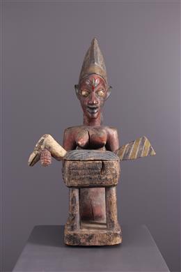 Arte tribal africana - Maternità yoruba con coppa dofferta